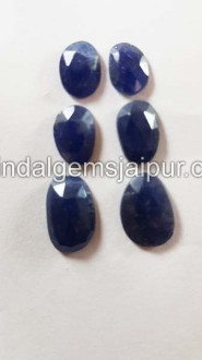 Blue Sapphire Rose Cut Slices